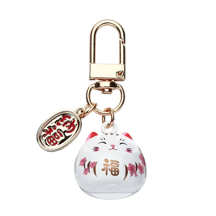 Lucky Cat Charm Keychain