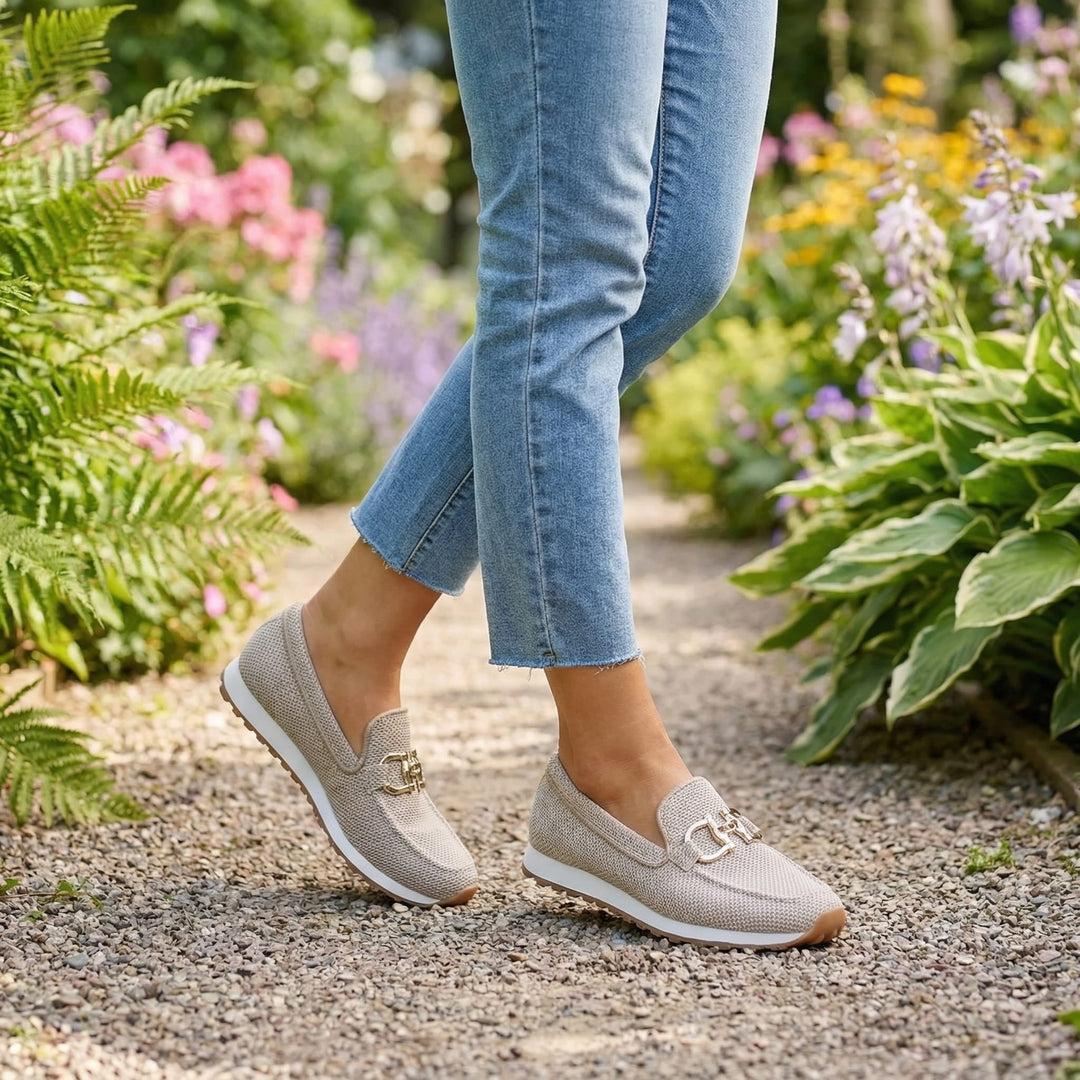 Elina Textured Loafer Sneakers