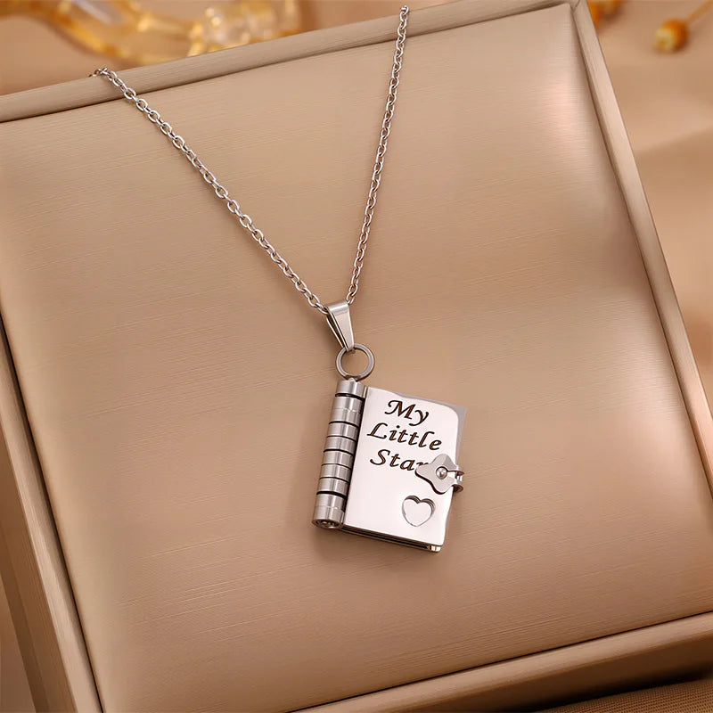 Star Book Pendant Necklace