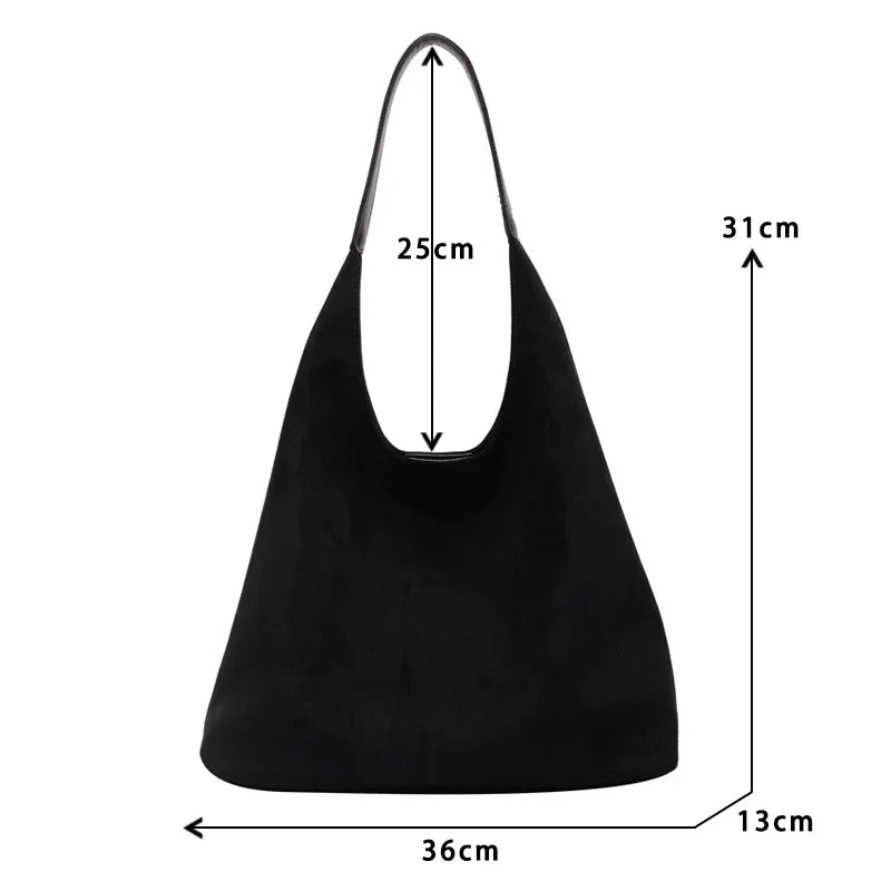 Luxe Woven Slouchy Shoulder Bag
