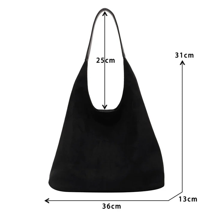 Luxe Woven Slouchy Shoulder Bag