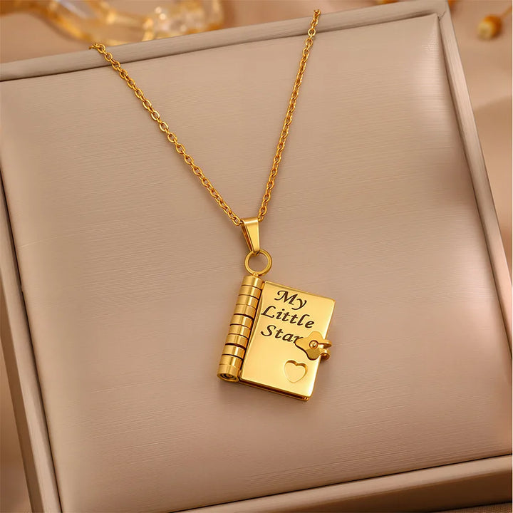 Star Book Pendant Necklace