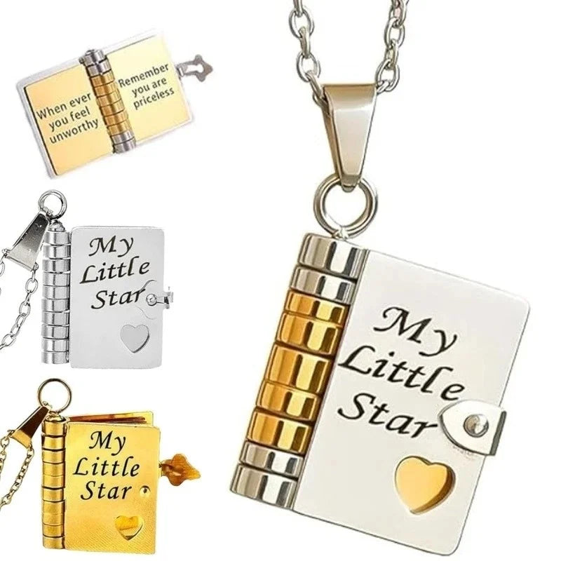 Star Book Pendant Necklace
