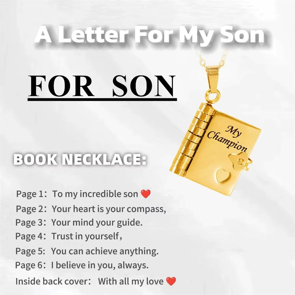 Star Book Pendant Necklace