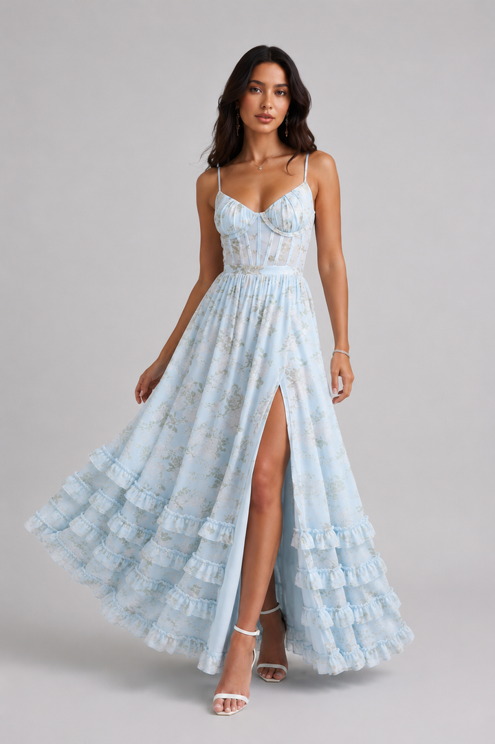 Elara Floral Maxi Dress