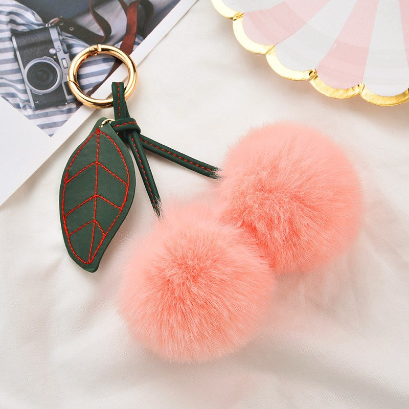 Plush Cherry Bag Charm