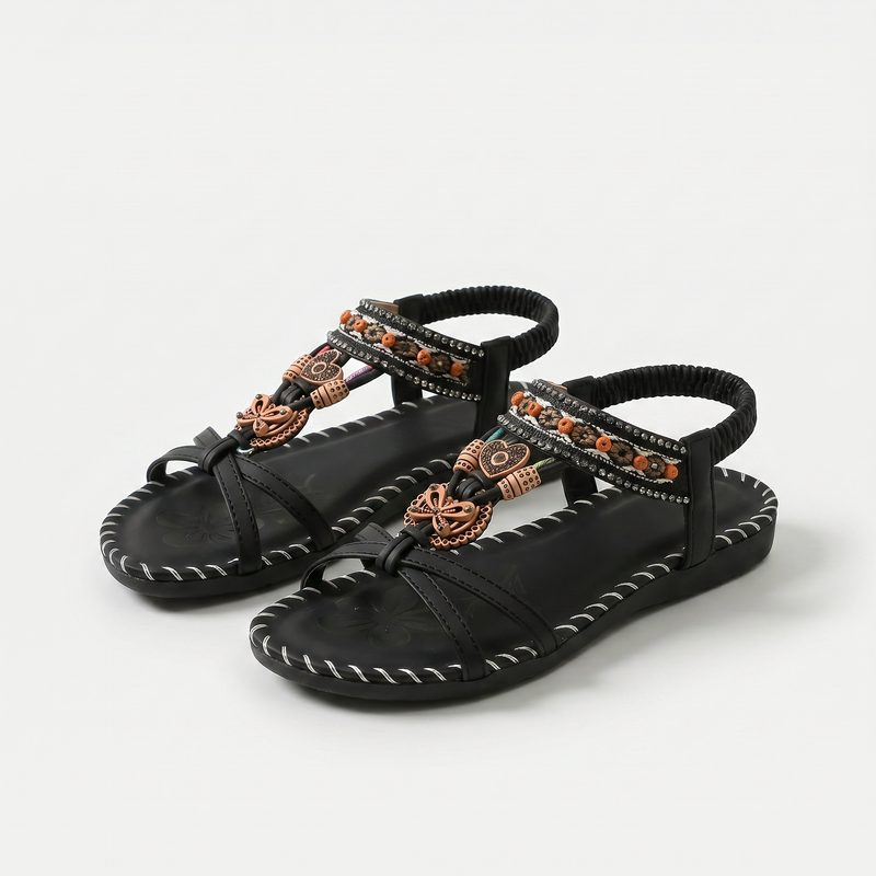 Isla™ | Ibiza-Inspired Embellished Sandals for Comfort & Elegance