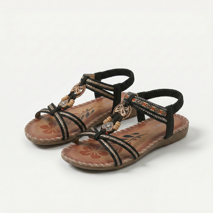 Isla™ | Ibiza-Inspired Embellished Sandals for Comfort & Elegance