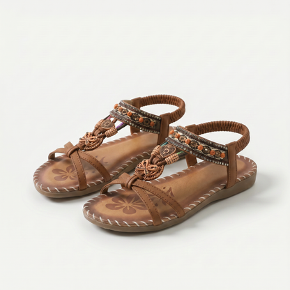 Isla™ | Ibiza-Inspired Embellished Sandals for Comfort & Elegance