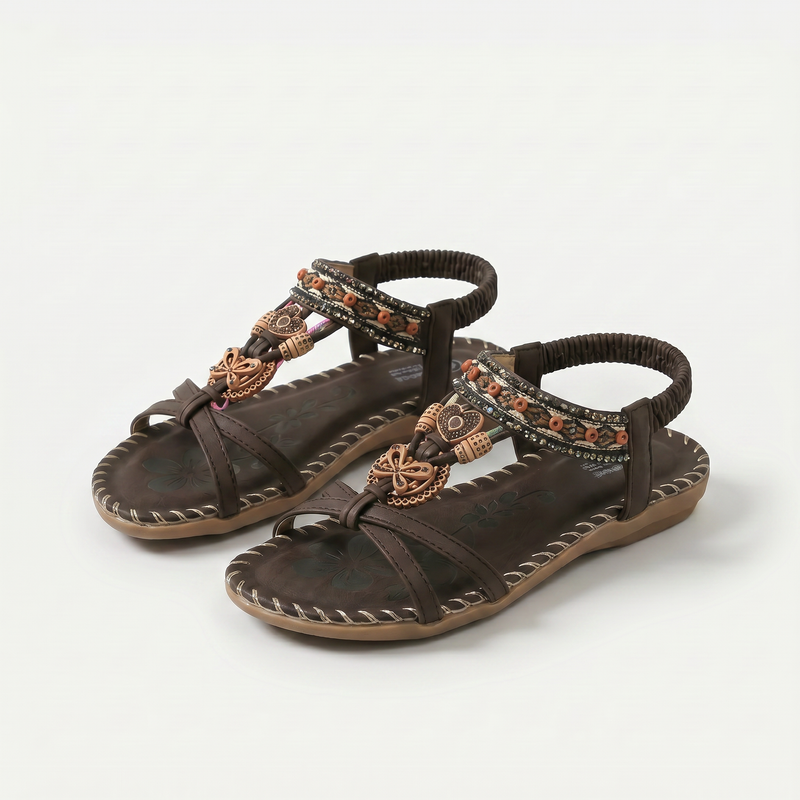Isla™ | Ibiza-Inspired Embellished Sandals for Comfort & Elegance
