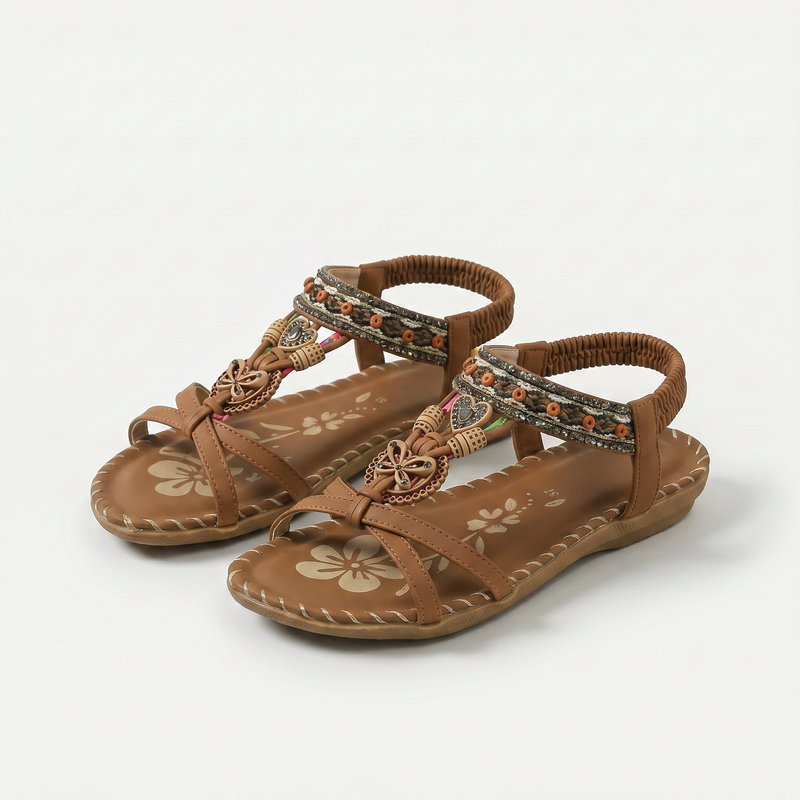 Isla™ | Ibiza-Inspired Embellished Sandals for Comfort & Elegance