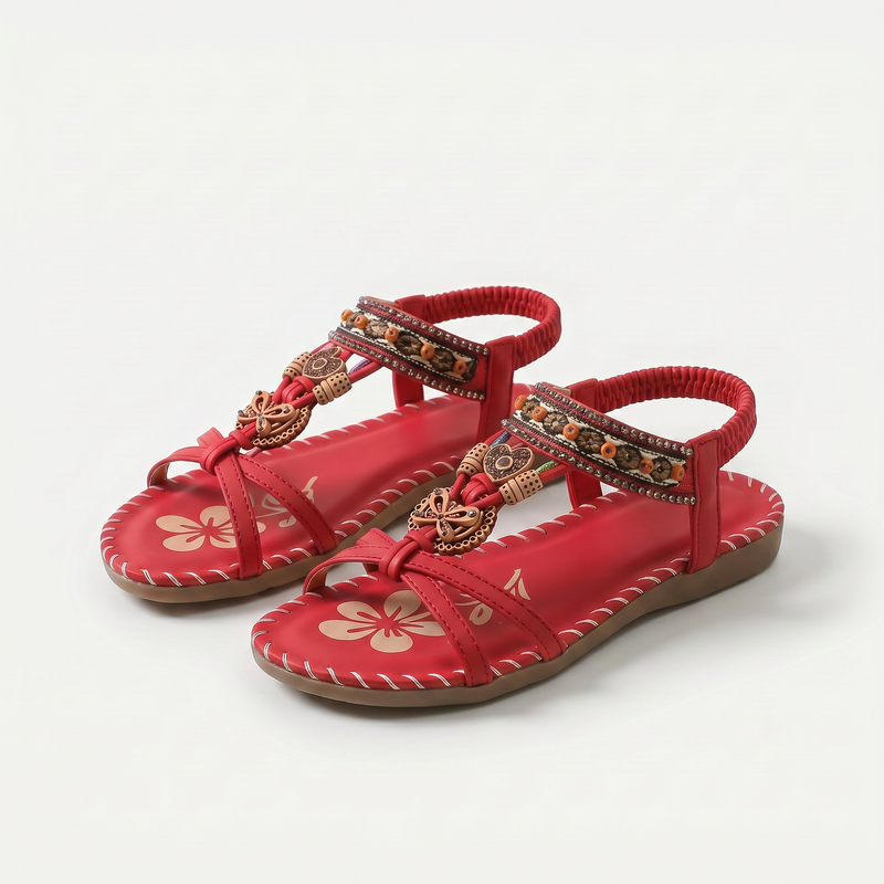 Isla™ | Ibiza-Inspired Embellished Sandals for Comfort & Elegance