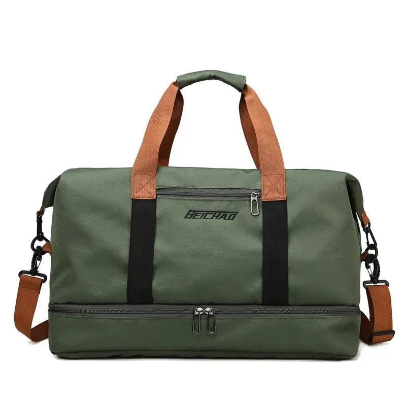 Marlow DUFFEL – Lightweight Gym & Travel Bag with Shoe Compartment and Wet-Dry Separation