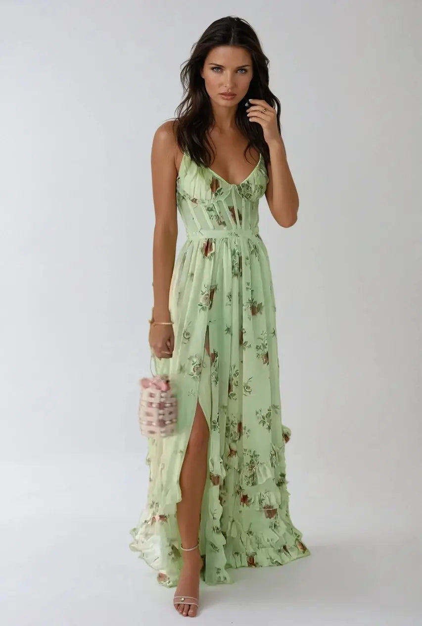 Elara Floral Maxi Dress